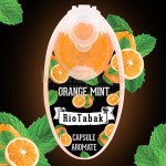 Recipient cu 100 de capsule aromatizante pentru tigari cu aroma de portocale si menta RioTabak Orange Mint